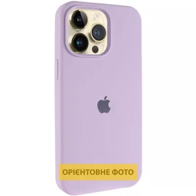Чохол Silicone Case (AA) Logo with MagSafe для Apple iPhone 17 (6.3") Бузковий / Lilac