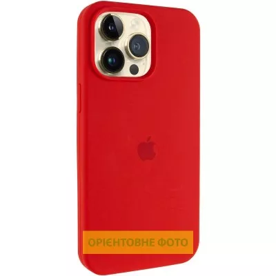 Чохол Silicone Case (AA) Logo with MagSafe для Apple iPhone 17 (6.3") Червоний / Red