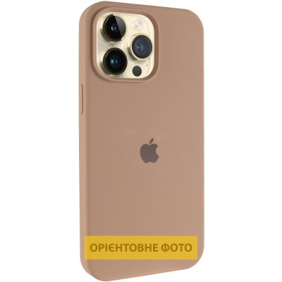 Чохол Silicone Case (AA) Logo with MagSafe для Apple iPhone 17 Air (6.6") Бежевий / Desert Gold