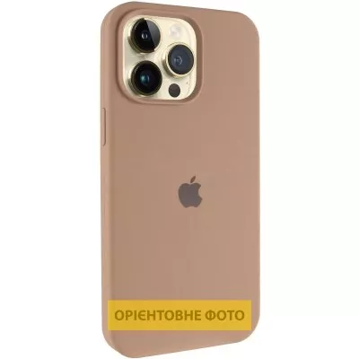 Чохол Silicone Case (AA) Logo with MagSafe для Apple iPhone 17 Air (6.6") Бежевий / Desert Gold