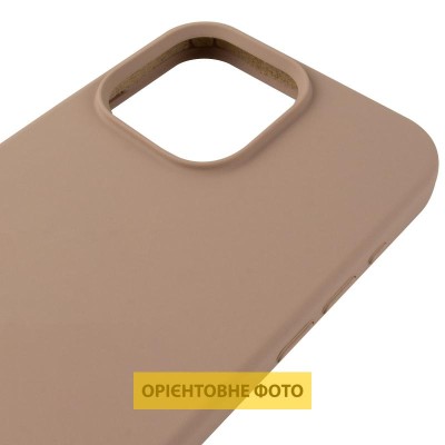 Чохол Silicone Case (AA) Logo with MagSafe для Apple iPhone 17 Air (6.6") Бежевий / Desert Gold