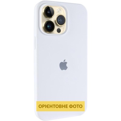 Чохол Silicone Case (AA) Logo with MagSafe для Apple iPhone 17 Air (6.6") Білий / White
