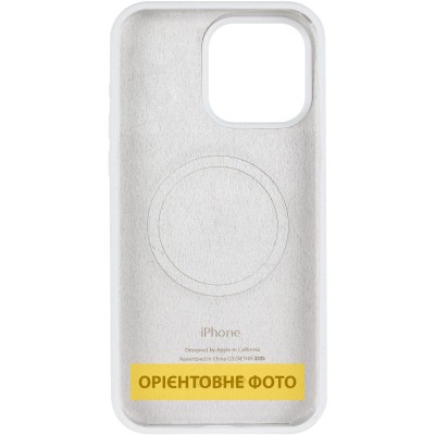 Чохол Silicone Case (AA) Logo with MagSafe для Apple iPhone 17 Air (6.6") Білий / White