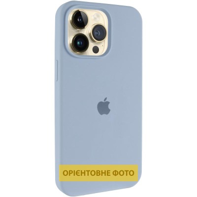 Чохол Silicone Case (AA) Logo with MagSafe для Apple iPhone 17 Air (6.6") Блакитний / Lilac Blue