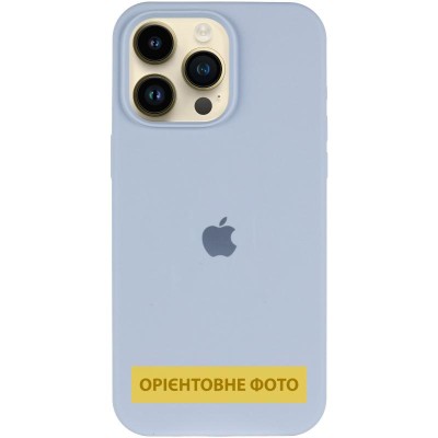 Чохол Silicone Case (AA) Logo with MagSafe для Apple iPhone 17 Air (6.6") Блакитний / Lilac Blue