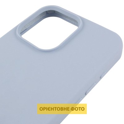 Чохол Silicone Case (AA) Logo with MagSafe для Apple iPhone 17 Air (6.6") Блакитний / Lilac Blue