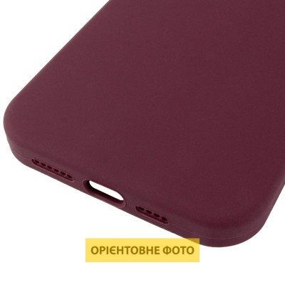 Чохол Silicone Case (AA) Logo with MagSafe для Apple iPhone 17 Air (6.6") Бордовий / Plum