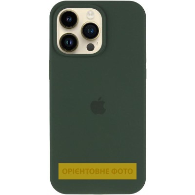 Чохол Silicone Case (AA) Logo with MagSafe для Apple iPhone 17 Air (6.6") Зелений / Cyprus Green