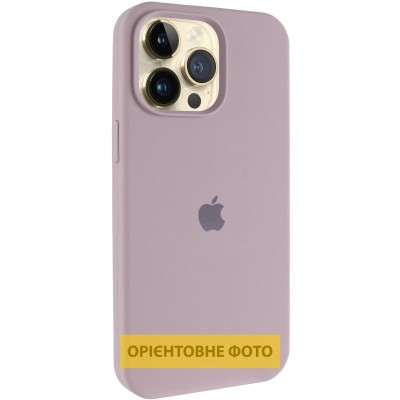 Чохол Silicone Case (AA) Logo with MagSafe для Apple iPhone 17 Air (6.6") Сірий / Lavender