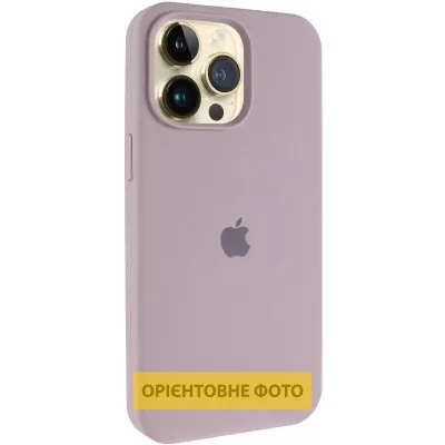 Чохол Silicone Case (AA) Logo with MagSafe для Apple iPhone 17 Air (6.6") Сірий / Lavender