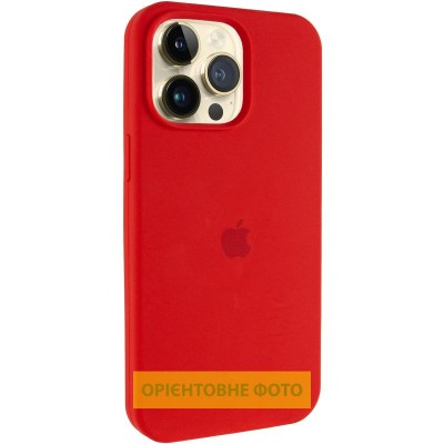 Чохол Silicone Case (AA) Logo with MagSafe для Apple iPhone 17 Air (6.6") Червоний / Red
