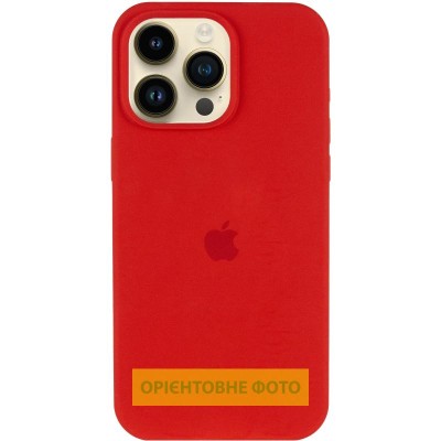 Чохол Silicone Case (AA) Logo with MagSafe для Apple iPhone 17 Air (6.6") Червоний / Red