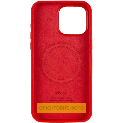 Чохол Silicone Case (AA) Logo with MagSafe для Apple iPhone 17 Air (6.6") Червоний / Red