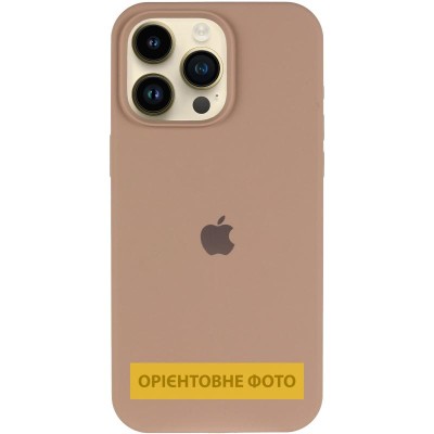 Чохол Silicone Case (AA) Logo with MagSafe для Apple iPhone 17 Pro (6.3") Бежевий / Desert Gold