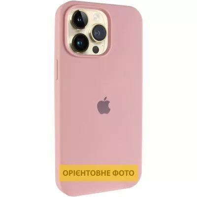 Чохол Silicone Case (AA) Logo with MagSafe для Apple iPhone 17 Pro (6.3") Рожевий / Pink Sand