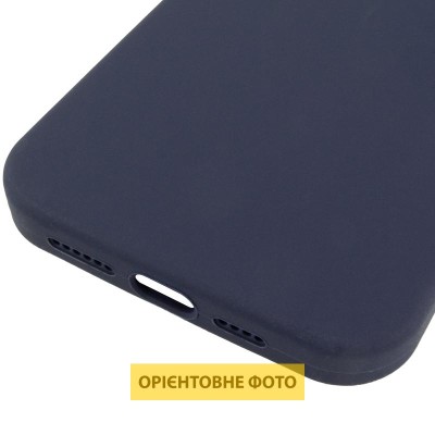 Чохол Silicone Case (AA) Logo with MagSafe для Apple iPhone 17 Pro (6.3") Темно-синій / Midnight blue