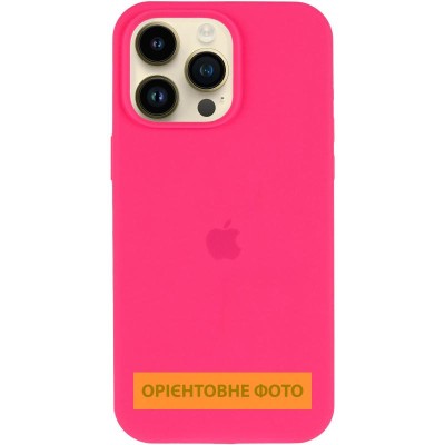 Чохол Silicone Case (AA) Logo with MagSafe для Apple iPhone 17 Pro Max (6.9") Рожевий / Barbie pink