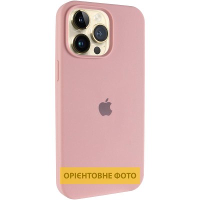 Чохол Silicone Case (AA) Logo with MagSafe для Apple iPhone 17 Pro Max (6.9") Рожевий / Pink Sand