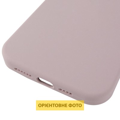 Чохол Silicone Case (AA) Logo with MagSafe для Apple iPhone 17 Pro Max (6.9") Сірий / Lavender