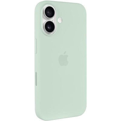 Чохол Silicone case (AAA) with Magsafe and Animation (button) для Apple iPhone 16 (6.1") Aquamarine Чохол Silicone case (AAA) with Magsafe and Animation (button) для Apple iPhone 16 (6.1") Aquamarine