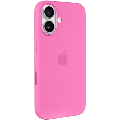 Чохол Silicone case (AAA) with Magsafe and Animation (button) для Apple iPhone 16 (6.1") Peony