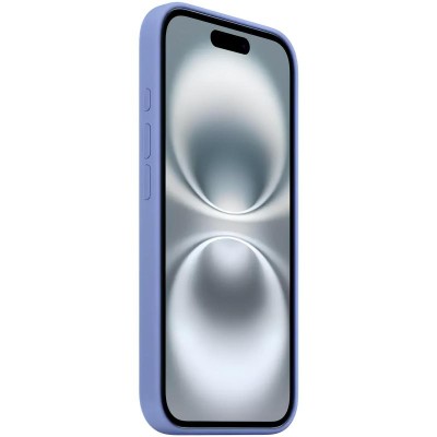 Чохол Silicone case (AAA) with Magsafe and Animation (button) для Apple iPhone 16 (6.1") Periwinkle