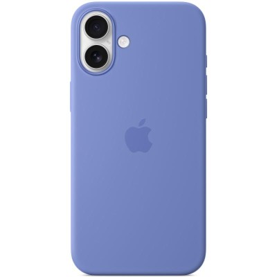 Чохол Silicone case (AAA) with Magsafe and Animation (button) для Apple iPhone 16 (6.1") Periwinkle