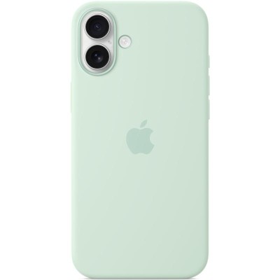 Чохол Silicone case (AAA) with Magsafe and Animation для Apple iPhone 16 (6.1") Aquamarine