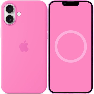 Чохол Silicone case (AAA) with Magsafe and Animation для Apple iPhone 16 (6.1") Peony
