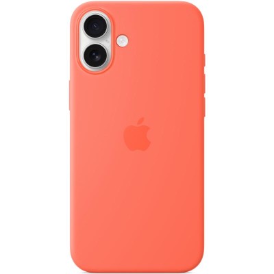 Чохол Silicone case (AAA) with Magsafe and Animation для Apple iPhone 16 (6.1") Tangerine