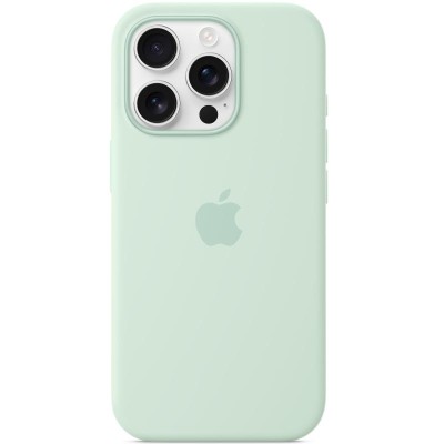 Чохол Silicone case (AAA) with Magsafe and Animation для Apple iPhone 16 Pro Max (6.9") Aquamarine