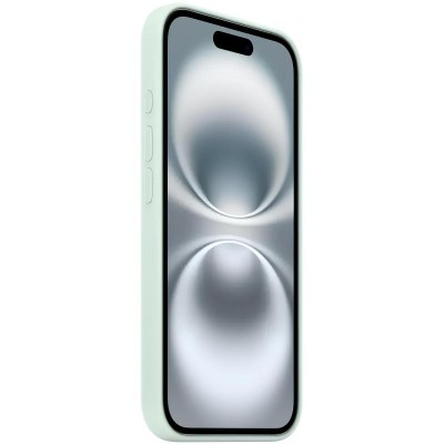 Чохол Silicone case (AAA) with Magsafe and Animation для Apple iPhone 16 Pro Max (6.9") Aquamarine