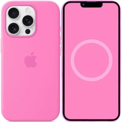 Чохол Silicone case (AAA) with Magsafe and Animation для Apple iPhone 16 Pro Max (6.9") Peony