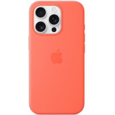 Чохол Silicone case (AAA) with Magsafe and Animation для Apple iPhone 16 Pro Max (6.9") Tangerine