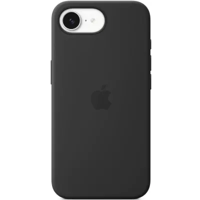 Чохол Silicone case (AAA) with Magsafe для Apple iPhone 16e (6.1") Black