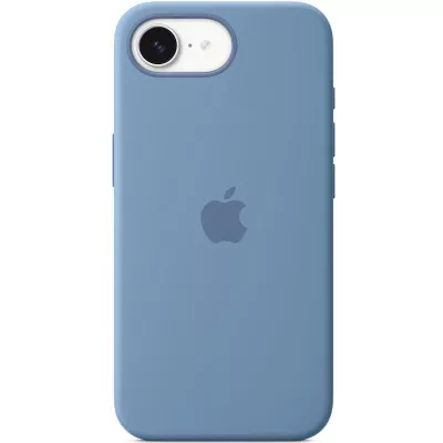 Чохол Silicone case (AAA) with Magsafe для Apple iPhone 16e (6.1") Winter Blue