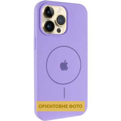 Чохол Silicone Case Full Protective (AA) V2 with MagSafe для Apple iPhone 17 (6.3") Бузковий / Dasheen Чохол Silicone Case Full Protective (AA) V2 with MagSafe для Apple iPhone 17 (6.3") Бузковий / Dasheen