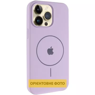 Чохол Silicone Case Full Protective (AA) V2 with MagSafe для Apple iPhone 17 (6.3") Бузковий / Lilac