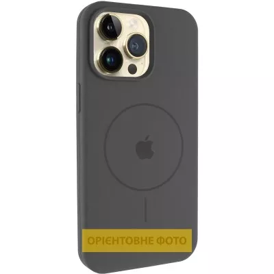 Чохол Silicone Case Full Protective (AA) V2 with MagSafe для Apple iPhone 17 (6.3") Сірий / Dark Gray