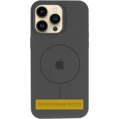 Чохол Silicone Case Full Protective (AA) V2 with MagSafe для Apple iPhone 17 (6.3") Сірий / Dark Gray Чохол Silicone Case Full Protective (AA) V2 with MagSafe для Apple iPhone 17 (6.3") Сірий / Dark Gray