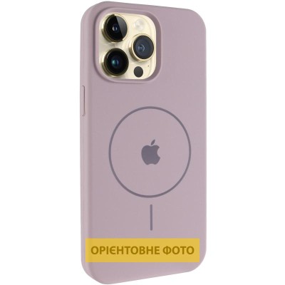 Чохол Silicone Case Full Protective (AA) V2 with MagSafe для Apple iPhone 17 (6.3") Сірий / Lavender