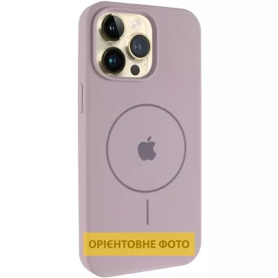 Чохол Silicone Case Full Protective (AA) V2 with MagSafe для Apple iPhone 17 (6.3") Сірий / Lavender