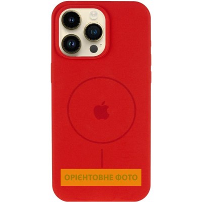 Чохол Silicone Case Full Protective (AA) V2 with MagSafe для Apple iPhone 17 (6.3") Червоний / Red Чохол Silicone Case Full Protective (AA) V2 with MagSafe для Apple iPhone 17 (6.3") Червоний / Red