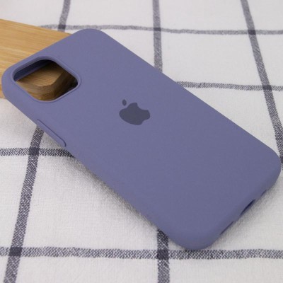 Чохол Silicone Case Full Protective (AA) для Apple iPhone 15 Pro (6.1") Сірий / Lavender Gray