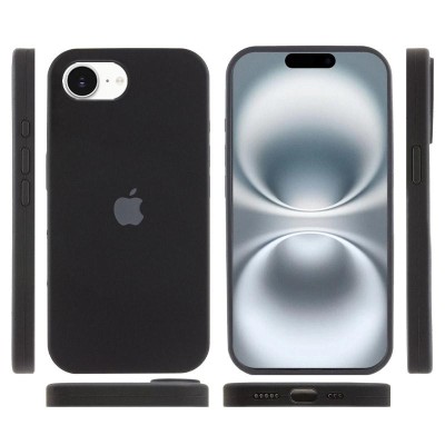 Чохол Silicone Case Full Protective (AA) для Apple iPhone 16e (6.1") Чорний / Black Чохол Silicone Case Full Protective (AA) для Apple iPhone 16e (6.1") Чорний / Black