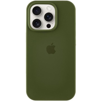 Чохол Silicone Case Full Protective (AA) для Apple iPhone 17 Pro (6.3") Зелений / Dark Olive