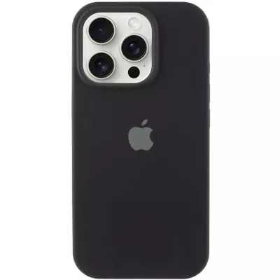 Чохол Silicone Case Full Protective (AA) для Apple iPhone 17 Pro (6.3") Чорний / Black