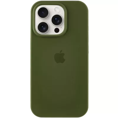 Чохол Silicone Case Full Protective (AA) для Apple iPhone 17 Pro Max (6.9") Зелений / Dark Olive