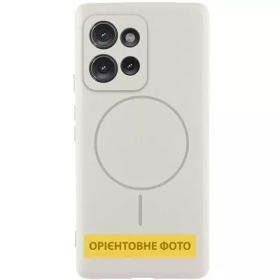 Чохол Silicone Cover Lakshmi Full Camera (AA) with MagFit для Motorola Edge 60 Pro Білий / White