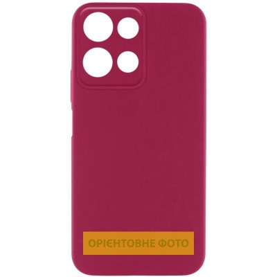 Чохол Silicone Cover Lakshmi Full Camera (AA) для Motorola Moto G15 4G Бордовий / Marsala